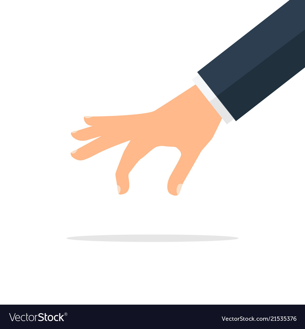 Picking hand. Vector illustration flat design EPS. | Exploring The
